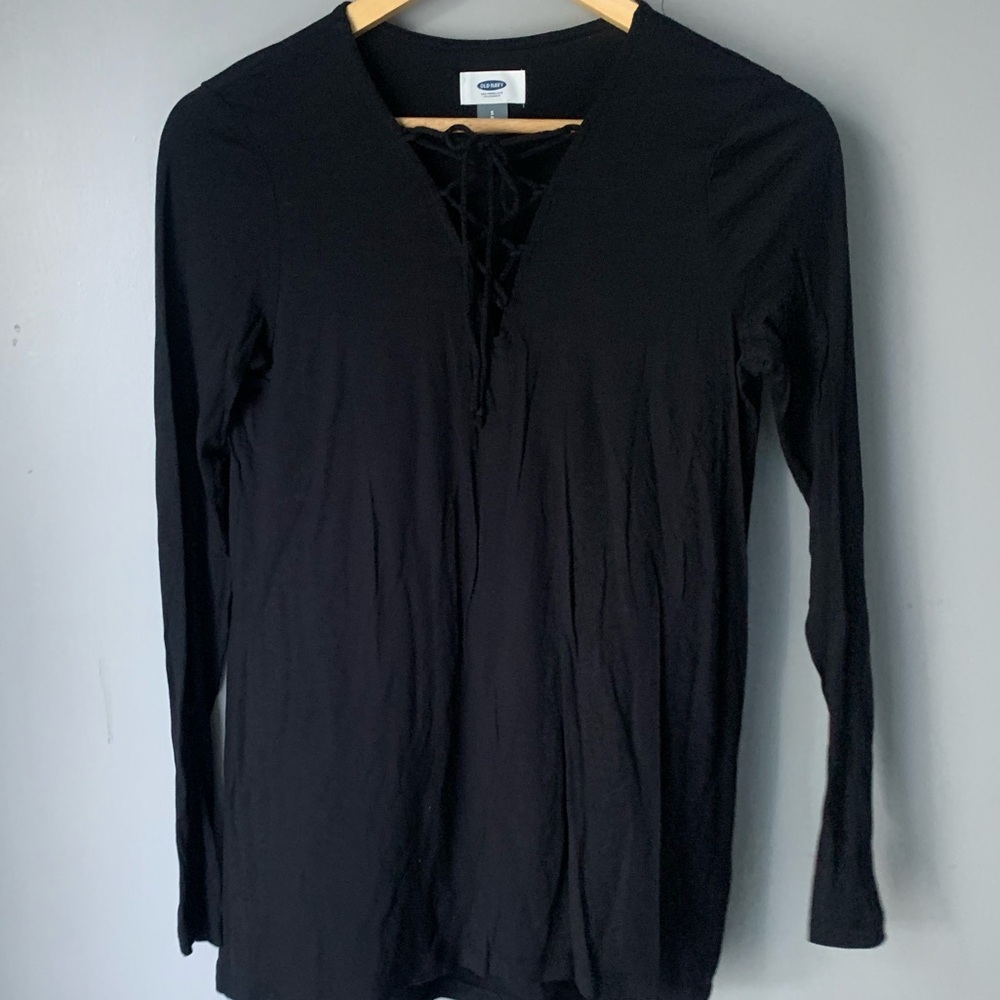 ⭐️*3 for $10* Women Old Navy Long Sleeve Black Top Size Small